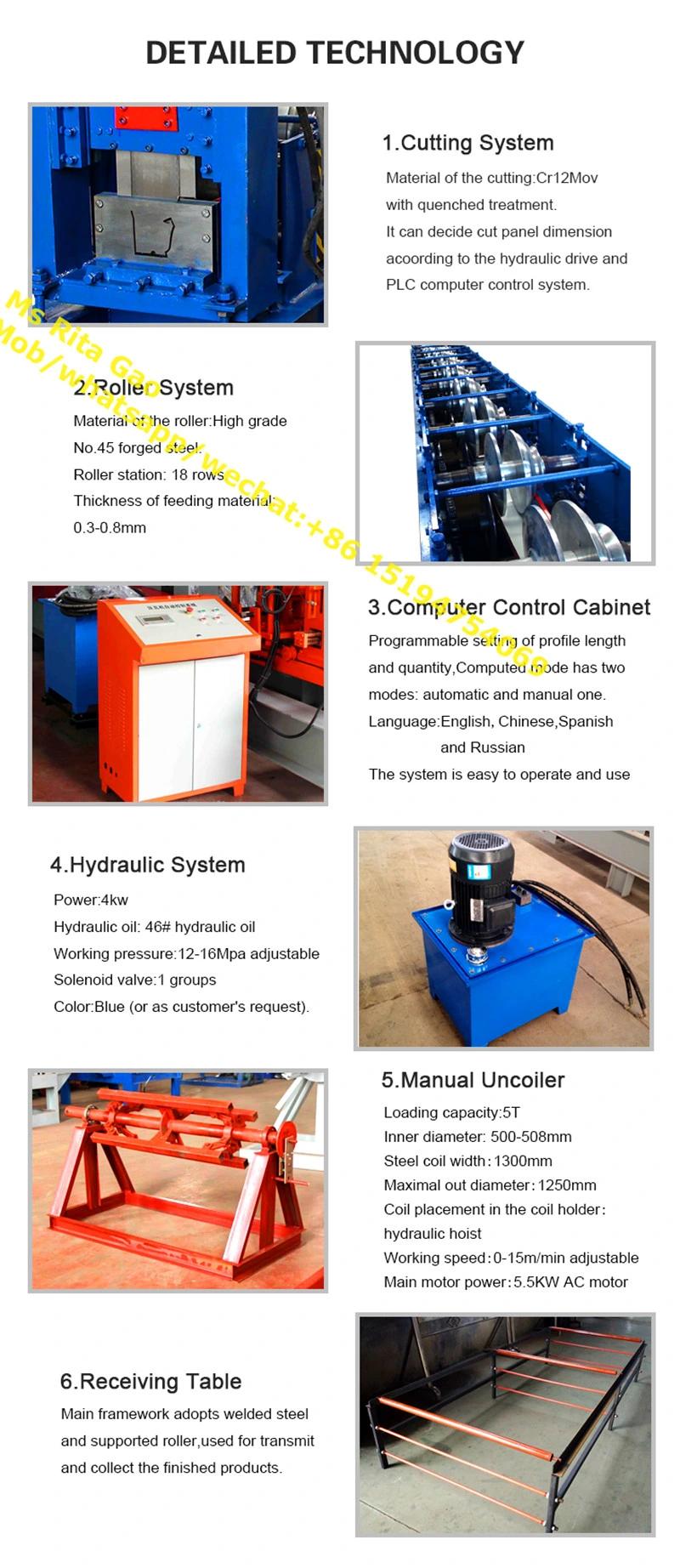 Galvanized Steel Half Round Rain Gutter Machine