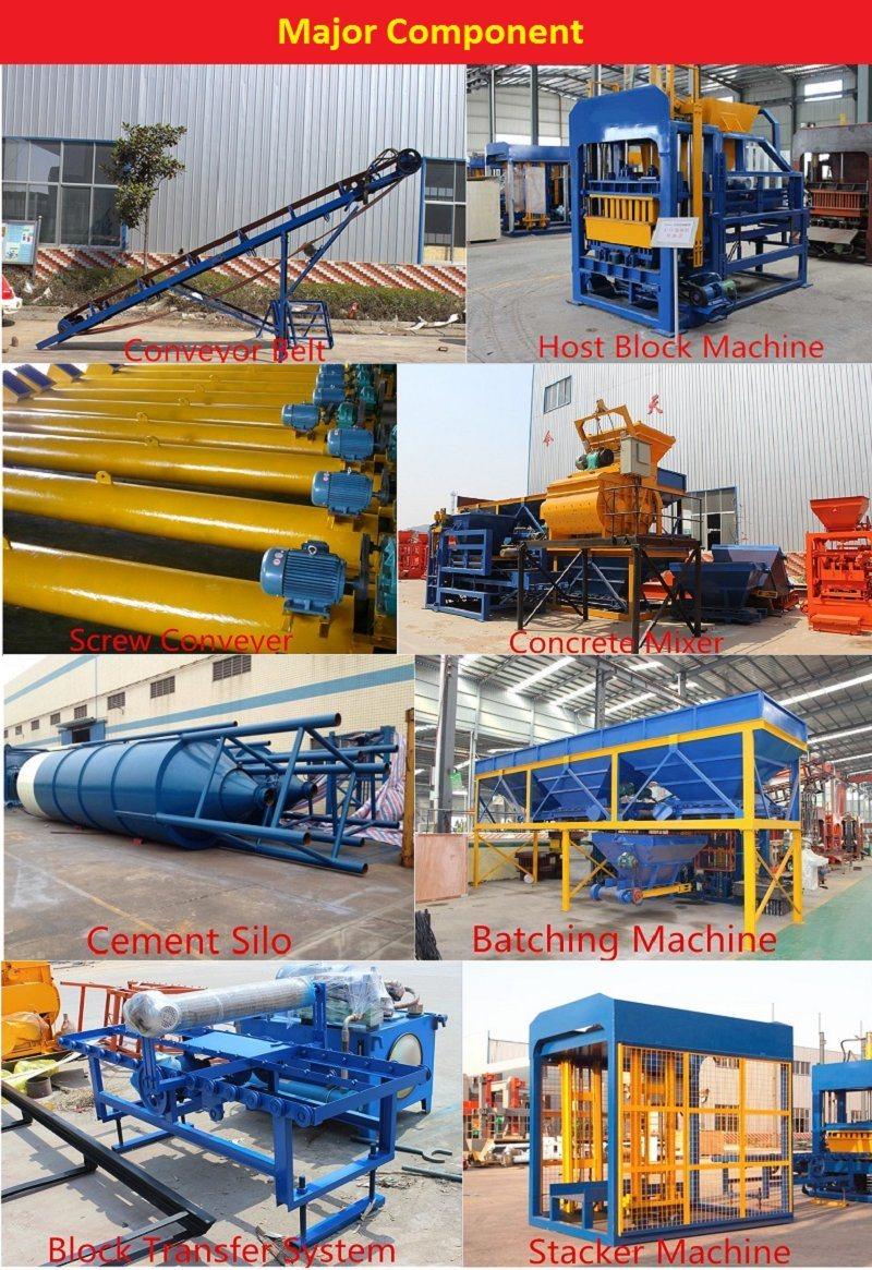 Qt8-15 Hydraulic Full Automatic Hollow Paving Solid Cement Concrete Brick Block Making Machine with Factory Price