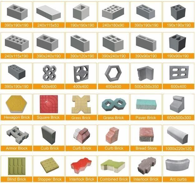 Qt 8-15 Full Automatic Hydraulic Hollow Brick Making Machine Concrete Block Machine Line