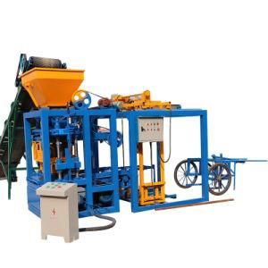 Qt 4-24 B Concrete Mini Fly Ash Block Making Machine Vibration Forming