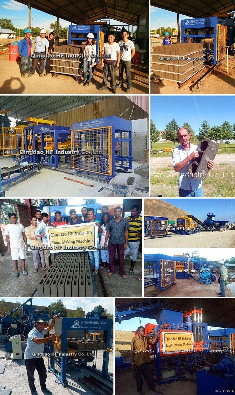 Qt5-15 Full Automatic Blocks Production Line with Hollow Blocks Raw Material Brick Machine