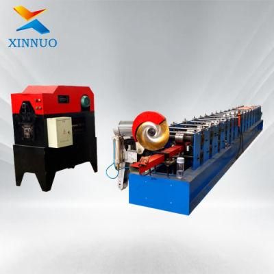 Metal Steel Rainwater Downspout Aluminum Half Round Gutter Roller Forming Machine