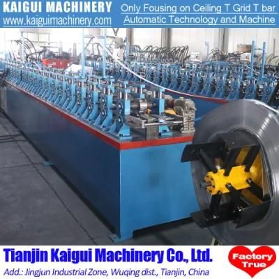 New Arrival Chain or Worm Gear Box Driving T Grid Roll Forming Machine