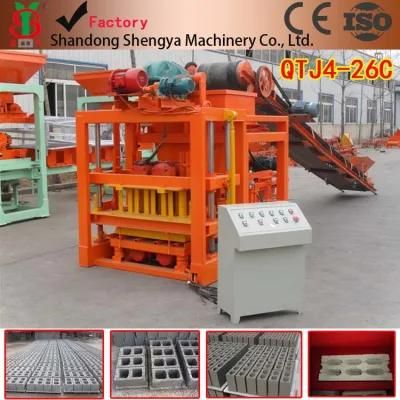 Hollow Interlocking Brick Making Machinery Hot Sale in Mozambique Qtj4-26c