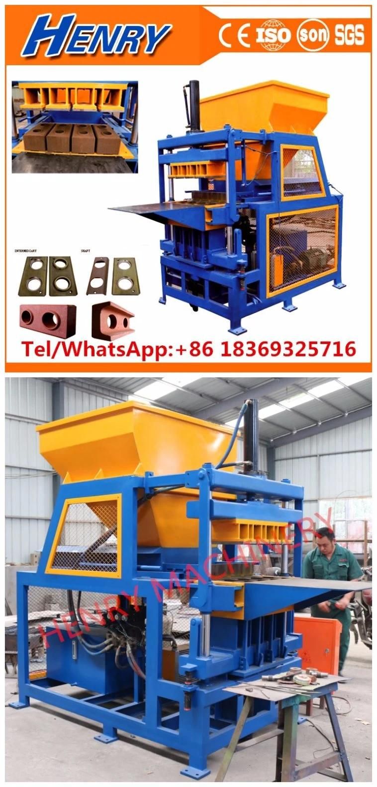 Henry Brick Making Machine Hr4-14 Soil Clay Interlocking Brick Making Machine in Price