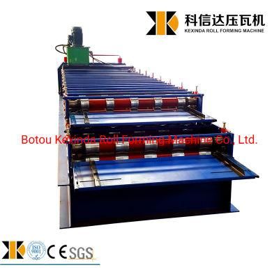High-Precision 840+900 Cold Roll Forming Machine Double Layer Steel Roof in China