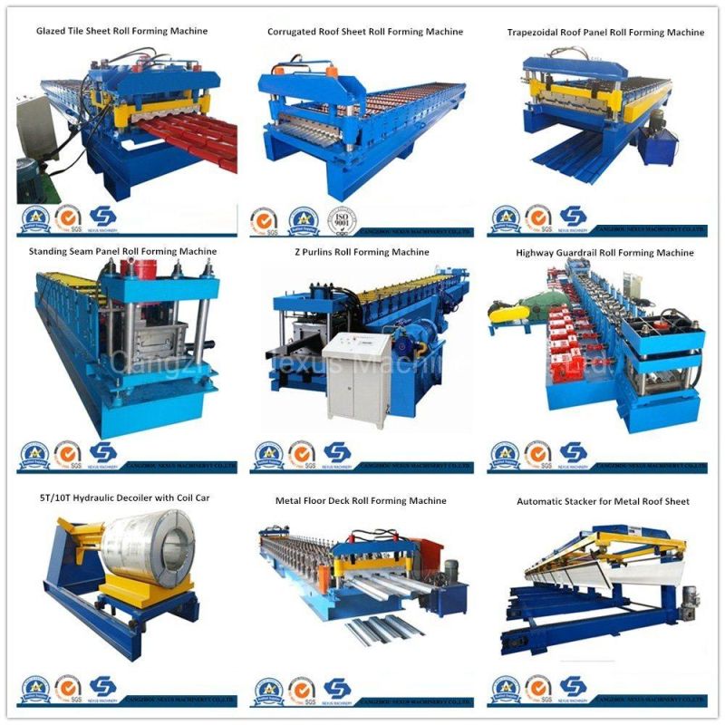 Corrugated Steel Roof Sheet Making Machine PPGI Wall Roof Panel Roll Forming Machine