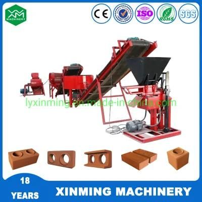 Soil Material Xm2-25 Clay Interlocking Block Machine Hydraform Block Making Machine