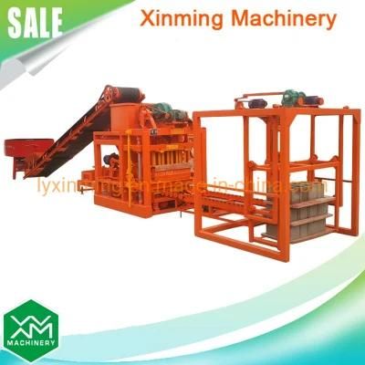 Xinming Qt4-25 Floor Tile Machine Block Making Machine with Concrete Mixer
