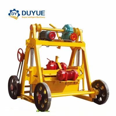 Qmy4-45 Concrete Block Moulding Machine, Low Cost Mobile Cement Block Machine, Hollow Block Maker Machine Manual