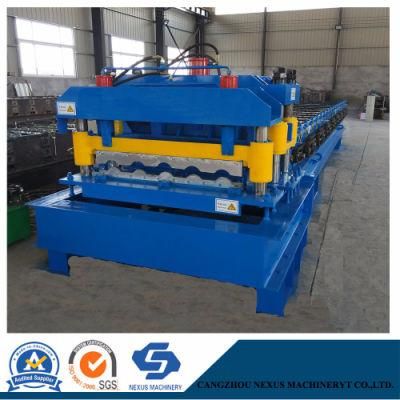 High Quality Chain Transmission Glazed Roof Tile Roll Forming Machine Making Construction Material