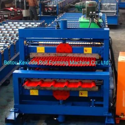 Double Layer Ibr Corrugated Sheet Roof Use Tile Making Machinery to Africa