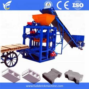 Qt4-24b Concrete Interlock Lego Block Making Machine Production Line
