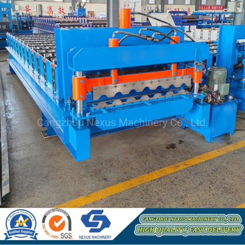 Automatic Corrugated Iron Sheet Glazed Tiles Roofing Roll Forming Machine