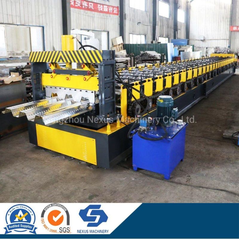 High Strength Bearing Steel Structure Floor Decking Cold Roll Forming Machine