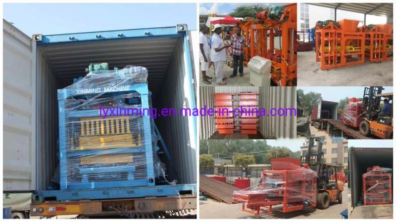 Qt4-25 Cement Block Machines with Custom Concrete Block Moulds