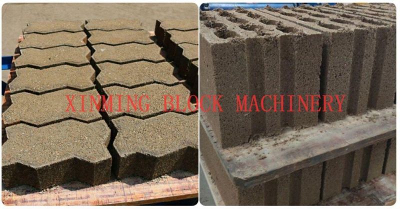 Manufacturer Qt4-24 Semi Automatic Vibration Press Limestone Block Interlocking Pave Brick Machine in Karachi