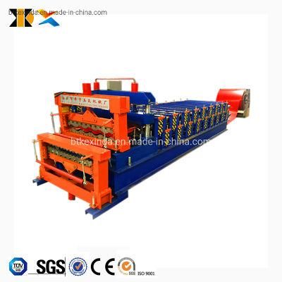 Kexinda Corrugated 850mm + Glazed Tile 828mm Double Layer Rolling Forming Machine