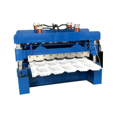 PLC Control Glazed Tile Making Machinery Step Roofing Metal Sheet Roofing Machine Manufacturer Price