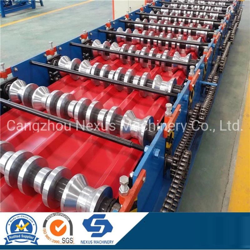 Durable Quality Galvanized Trapezoidal Wall Panel Cold Roll Forming Machine Aluminium Sheet Machine