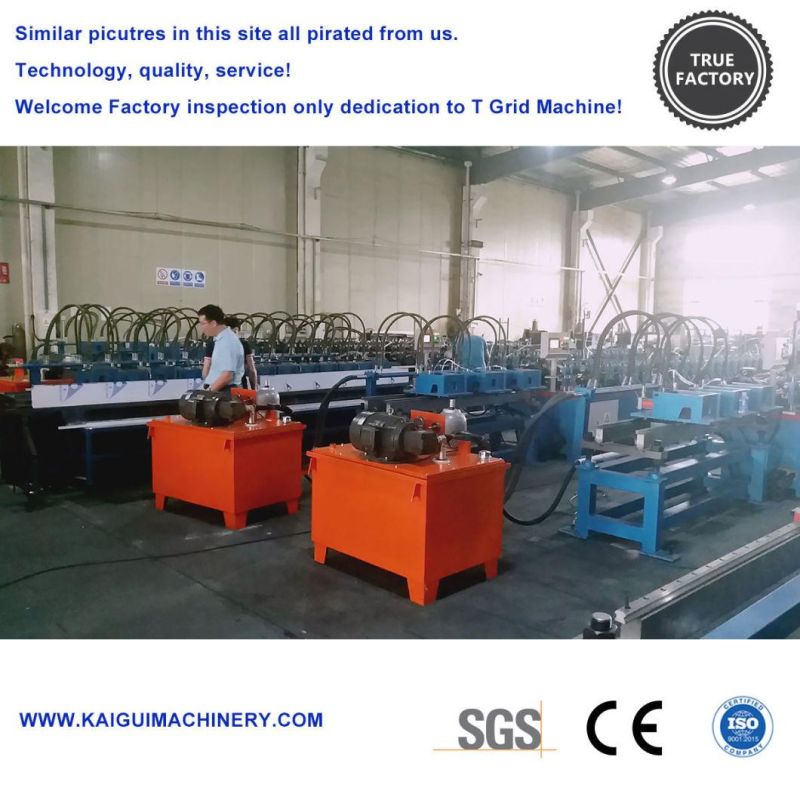 Automatic T Bar Ceiling T Grid Channel Roll Forming Machine