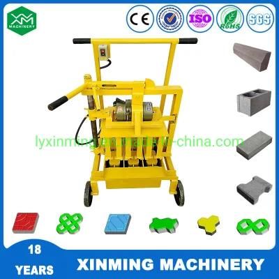 Muitipurpose Qmr2-45 Egg Laying Block Machine Fly Ash Brick Machine with 350L Mixer