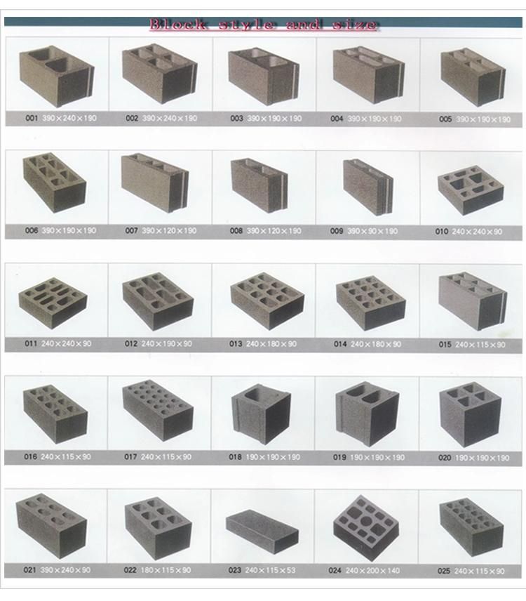 Egg Laysing Concrete Hollow Block Solid Brick Curbstone Making Machinery