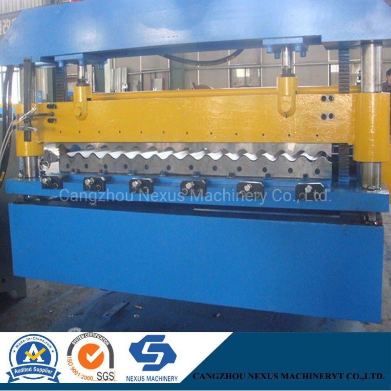 1220mm Roofing Metal Panels Roll Forming Machine Metal Corrugated Wave Roof Panel Roll Forming Machine