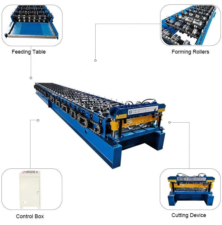 Galvanized Sheet Metal Floor Decking Floor Tile Making Roll Forming Machine