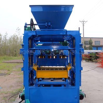 Qt4-26 Semi-Automatic Concrete Cement Block Machine Brick Making Making Machine