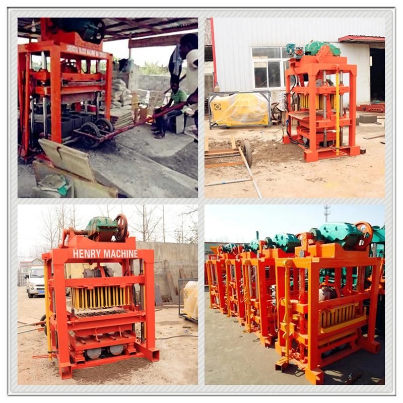 Qtj4-40 Home Industry Machinery Hollow Block Maker Paver Machine