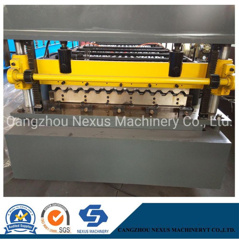 Gallvanized Steel PPGI Trapezoidal Metal Roofing Sheet Roll Forming Machine Design Manufacture