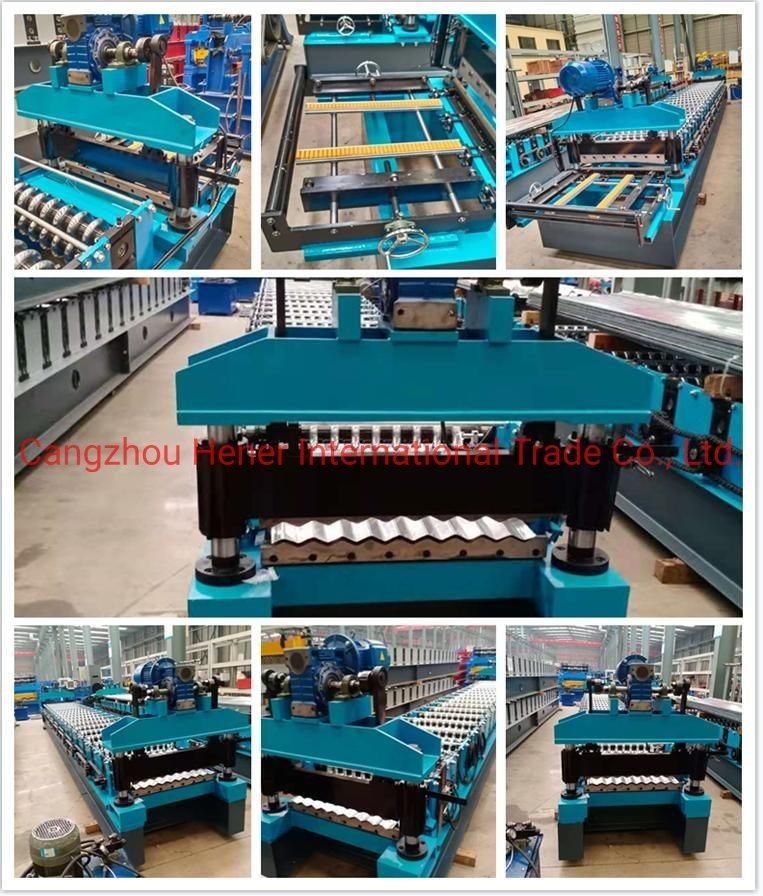 Corrugated Metal Roof Sheet Making Roll Forming Machine