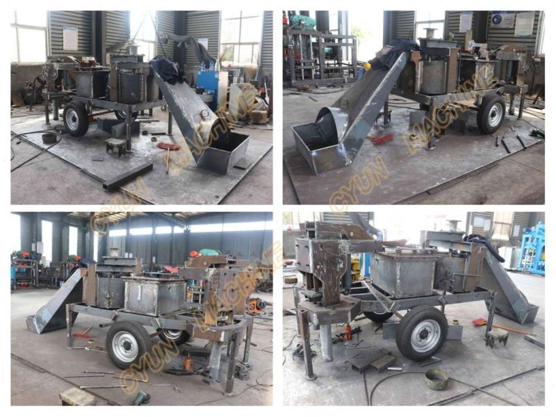 Low Cost Mobile Soil Cement M7mi Twins Interlocking Hydraform Brick Machine Manufacturer