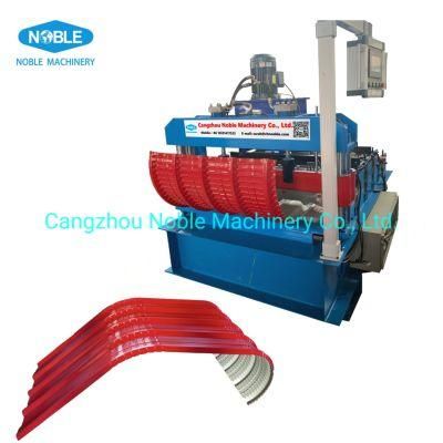 Noble Factory Colored Steel Metal Roofing Sheet Crimping Wall Panel Curving Profile Tile Making Roll Forming Machine