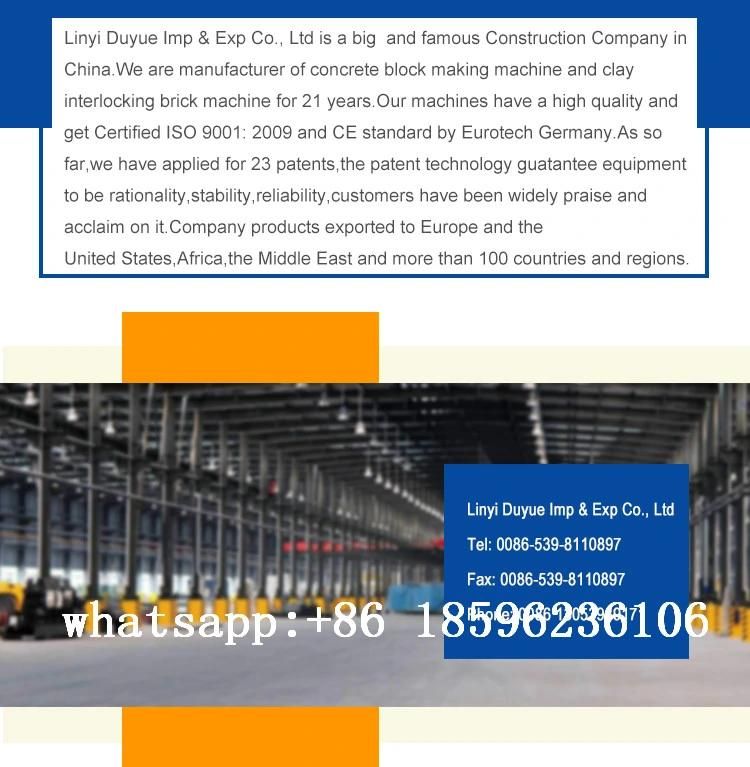 German Technology Qmr4-45 Semi Automatic Mobile Block Making Machine