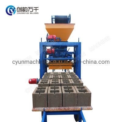 Qt4-24 Cheap and Easy Operated Semi Automatic Concrete Block Making Machine in South Africa
