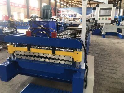 Automatic Metal and Corrugated Colored Steel Roof Tile Roll Forming Machine