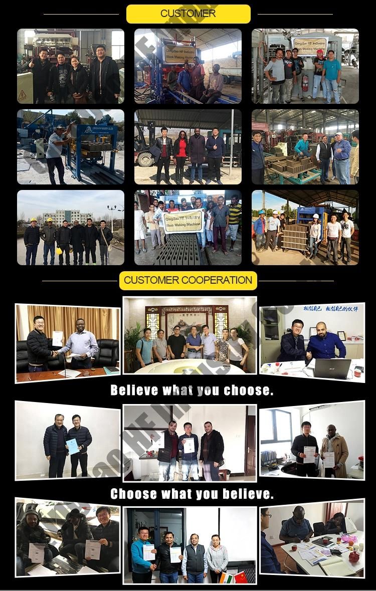 Qt15-15 Automatic Cement Hollow Block Making Machine Concrete Colorful Paver Block Making Machine