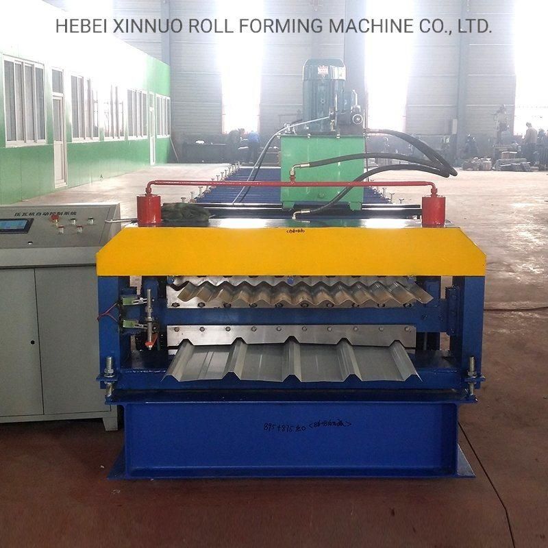 Double Layer Color Steel Metal Roofing Sheet Roll Forming Machines From China