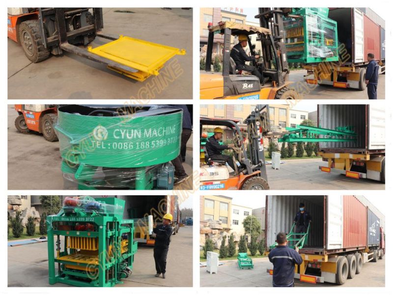 Qt4-25 Automatic Vibrated Hollow Block Making Machine Solid Brick Machine