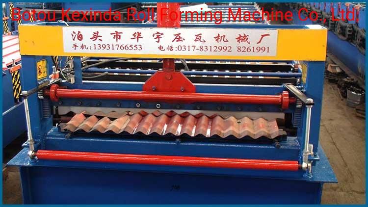 988 Iron Sheet Roll Forming Line Corrugated Double Liner Metal Roof Tile Making Machine