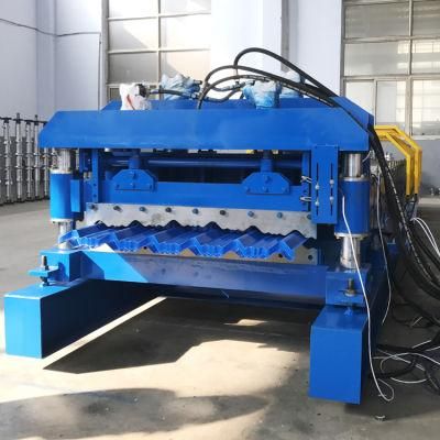 Budiling Material 3D Effect Simple Layer Metal Sheet Colored Roof Glazed Tile Roll Forming Machine