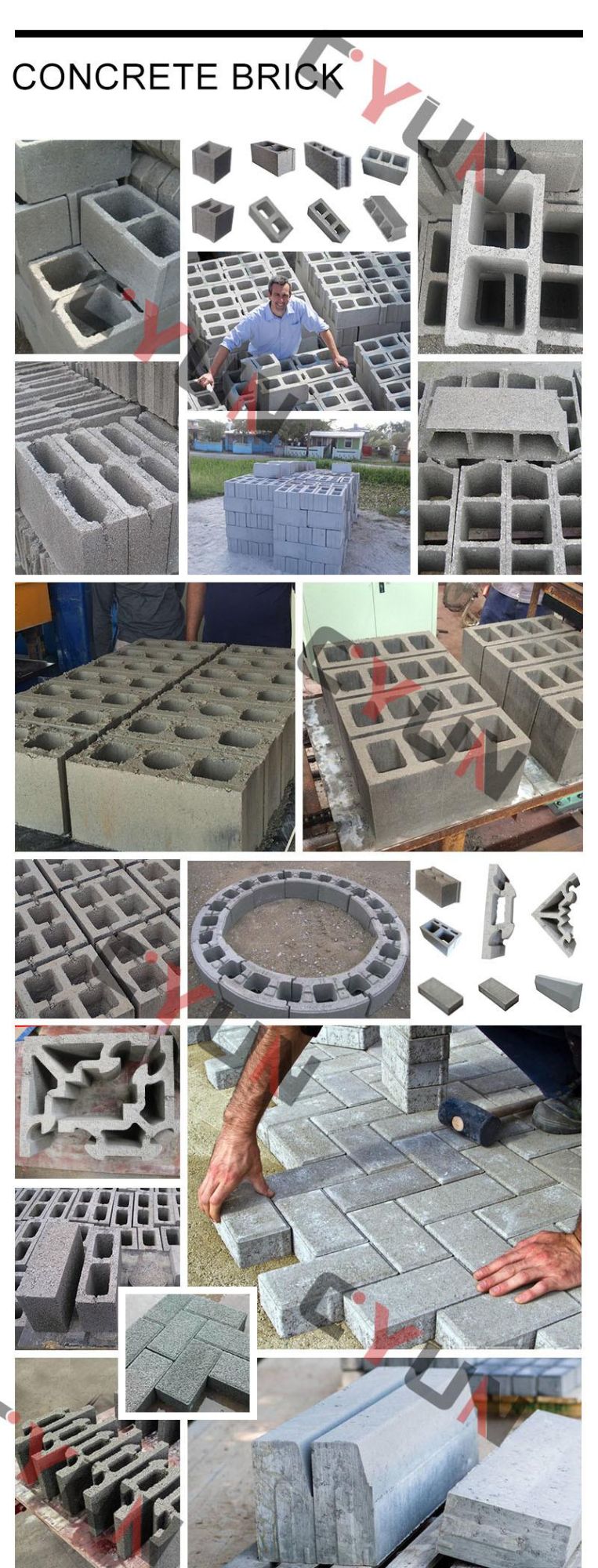 German Technology Qt8-15 Automatic Brick Making Machine for Hollow Concrete Block Machinery