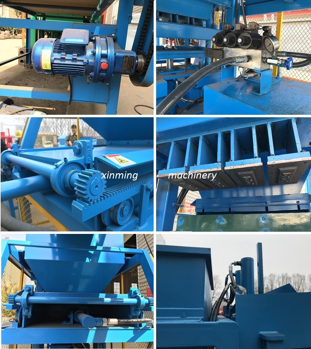 Hot-ceiling Xm4-10 Hydraulic Clay Soil Interlocking Brick Moulding Block Making Machine with Factory Price in Kenya, India