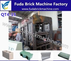 India Qt4-15 Hydraulic Sand Paver Brick Machine/Concrete Hollow Block Machine