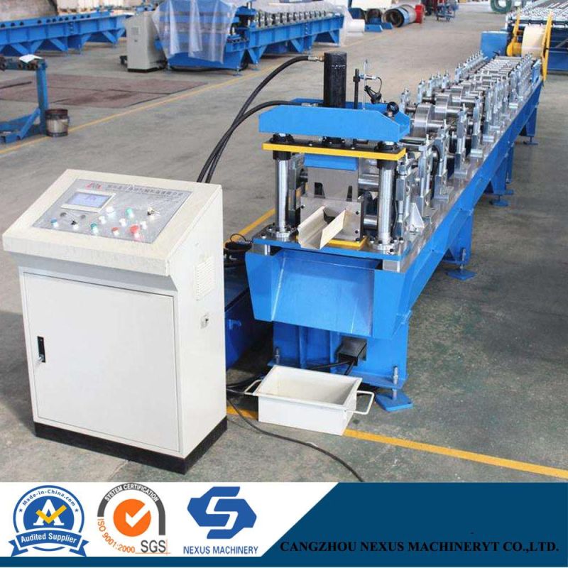 Hydraulic Cutting Gutter Roll Forming Machine/7.5kw Half Round Gutter Machine