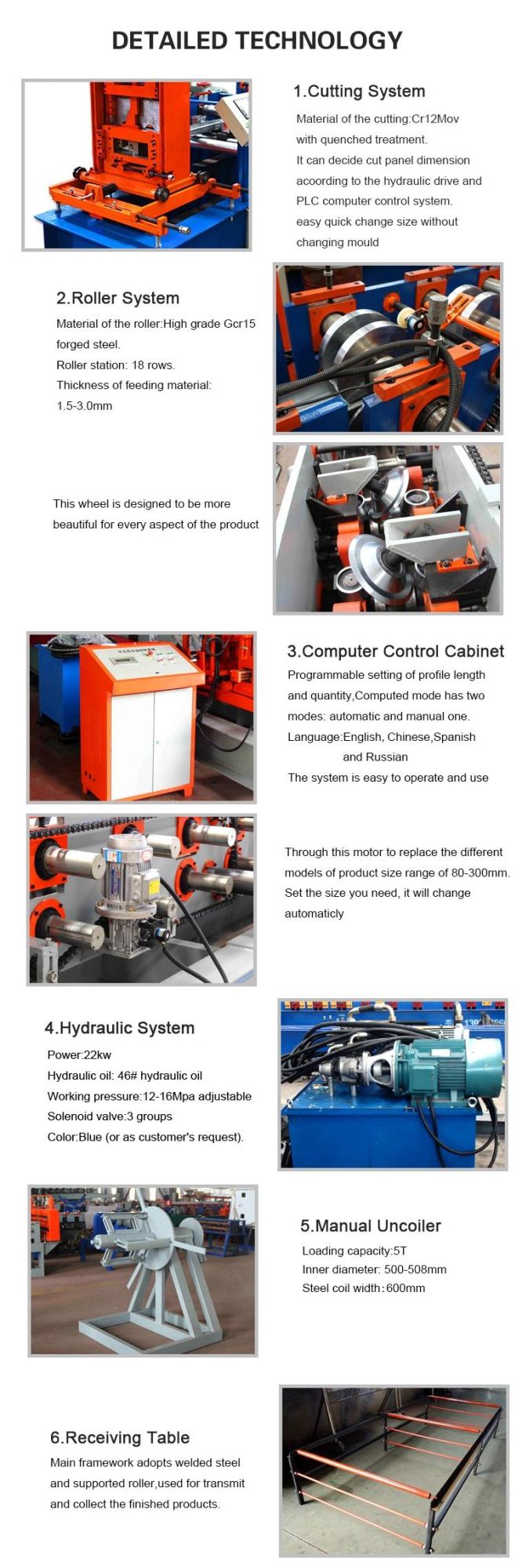 Cable Tray Roll Forming Machine with Full Automatic Punching and Cutting System