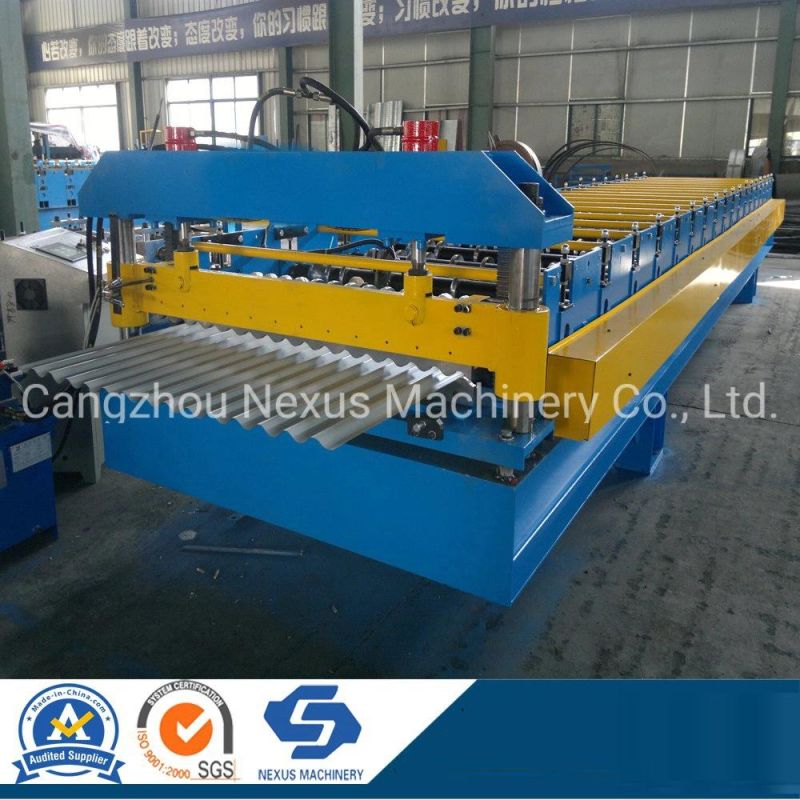 Customized Profile Color Steel Corrugated Roof Tile Roll Forming Machine