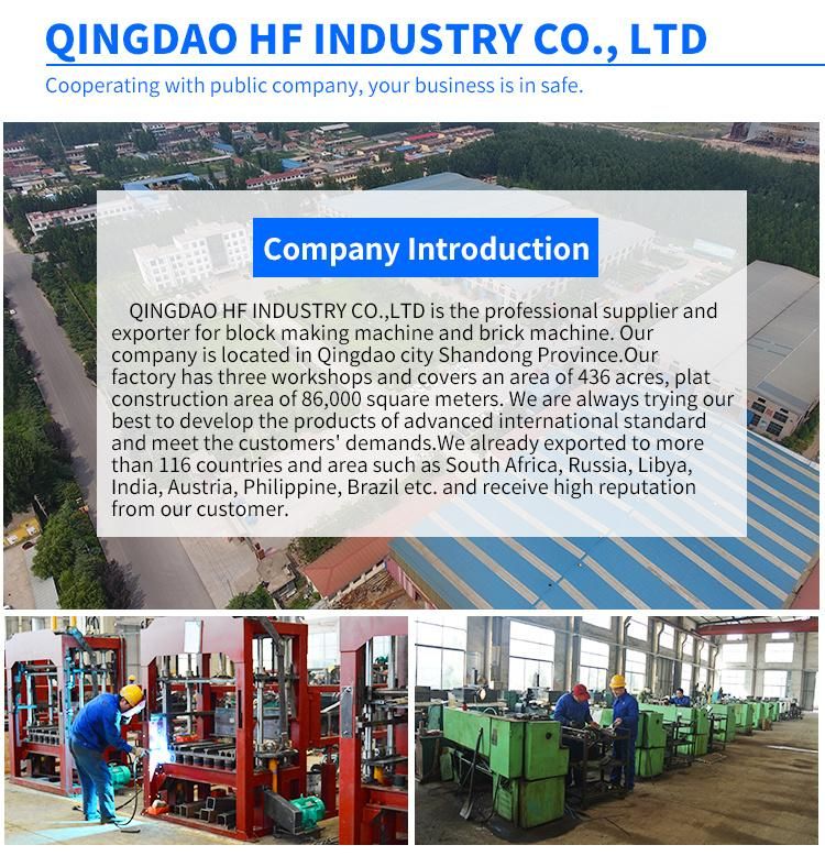 Automatic Qt6-15 Concrete Hollow Paver Block Brick Forming Machine